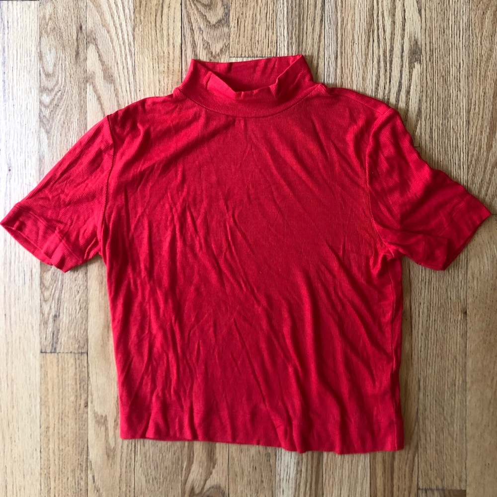 Red Aritzia Crop Top
